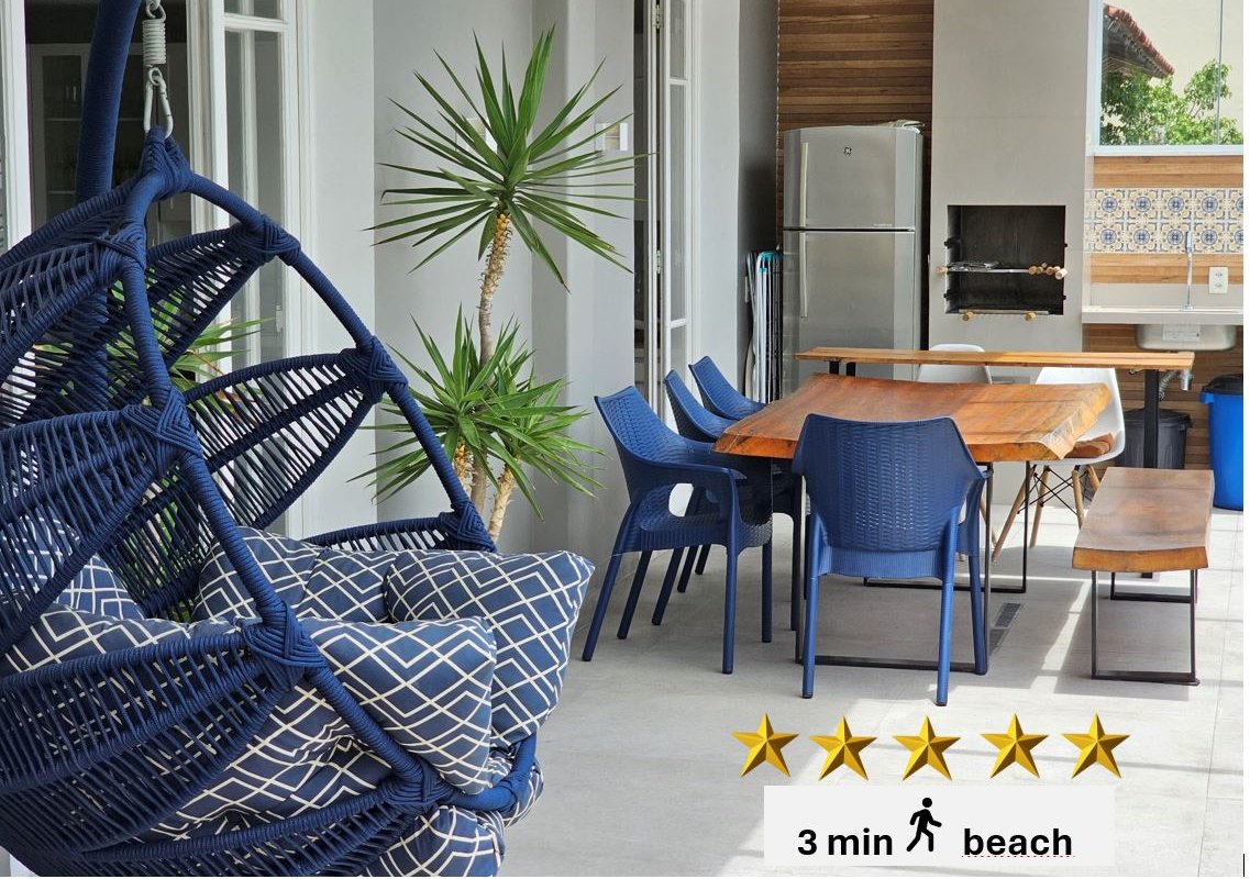 Design 3bdr Penthouse Huge balcony View 3min beach