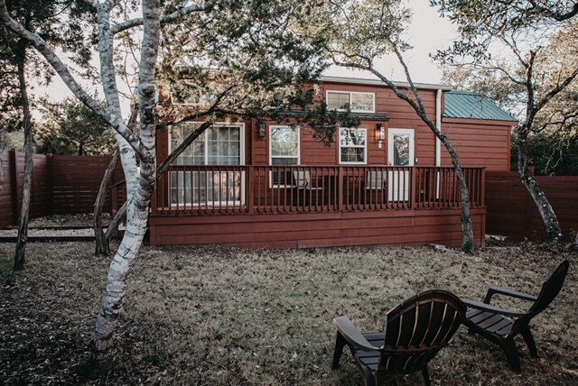 2 cabins together in tiny home resort with pool! gallery image 4