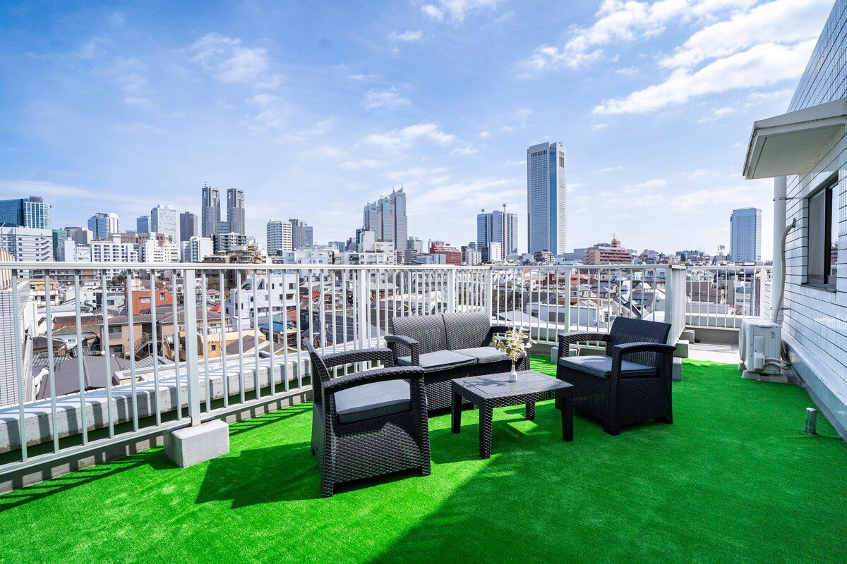 6楼602有电梯「西新宿五丁目」车站走路700米，4分钟直达新宿，房源75平方米加30平方超大阳台 gallery image 3