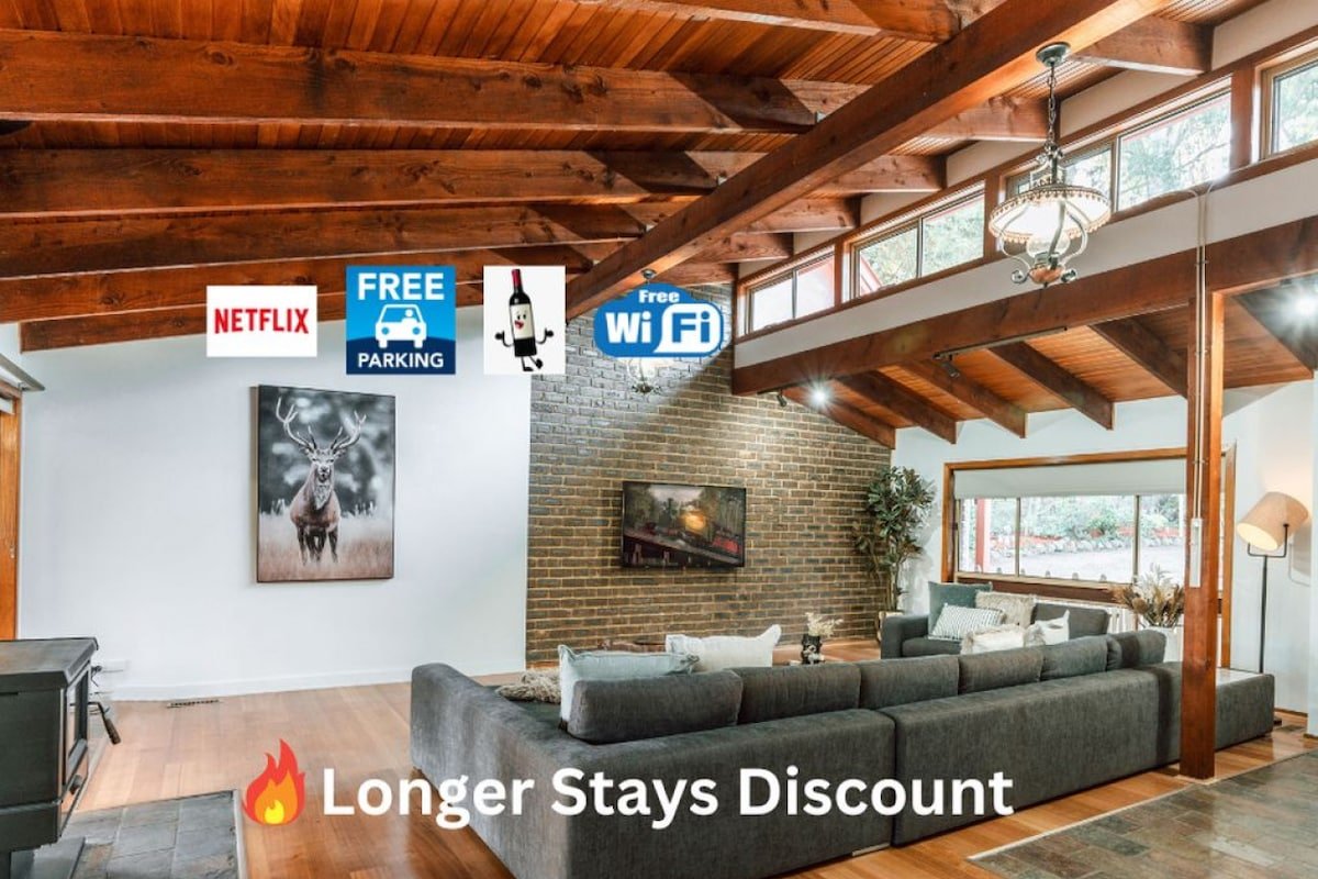 4 bed cosy home amongst nature + fire place gallery image 3