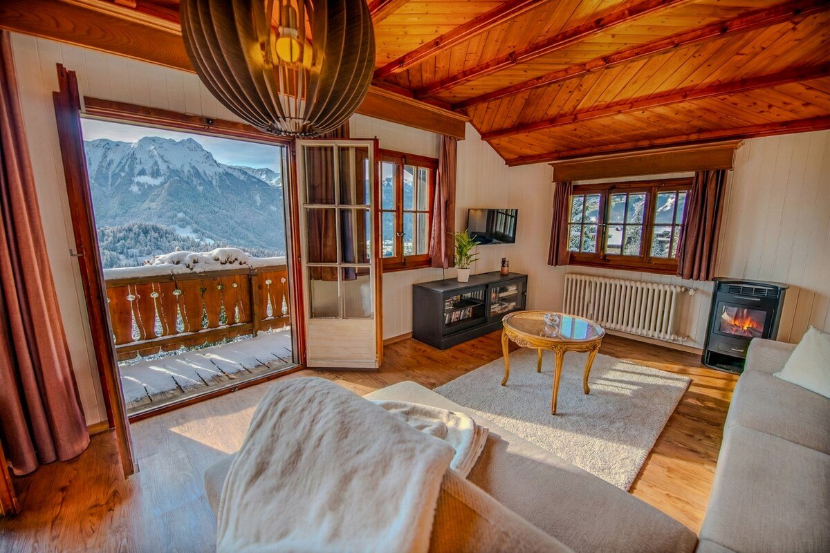 Alpine chalet with sauna and view of the Diableret gallery image 3
