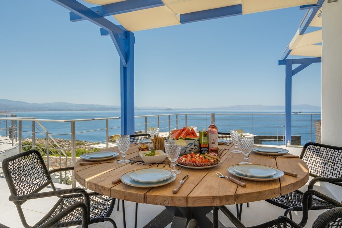 Villa Hemera ocean view private heated pool gallery image 2