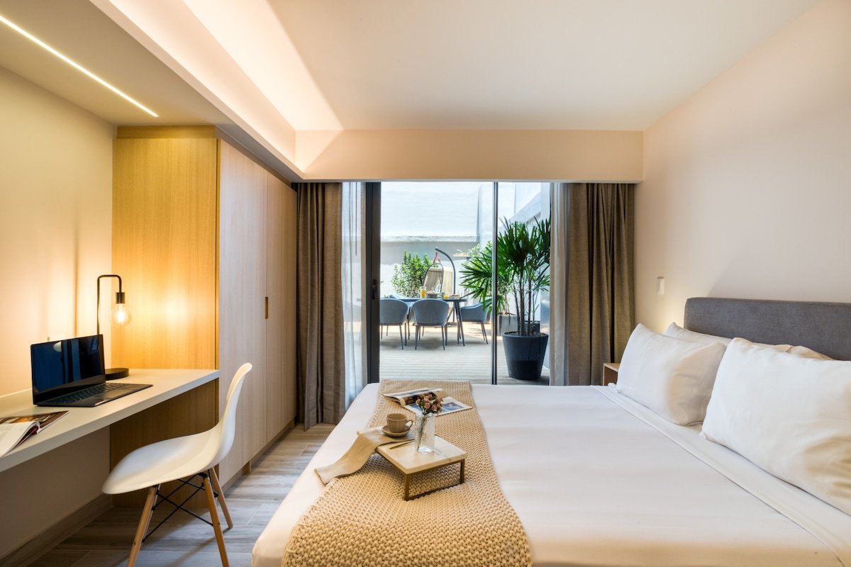 Iconic Apt w/Private Patio | Rooftop+Gym+B/Center gallery image 4