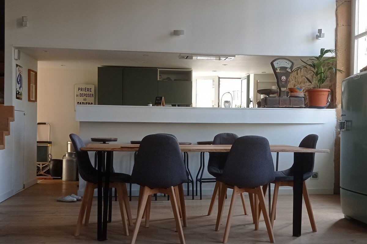 Lyon : typical loft flat 10 guests max gallery image 4