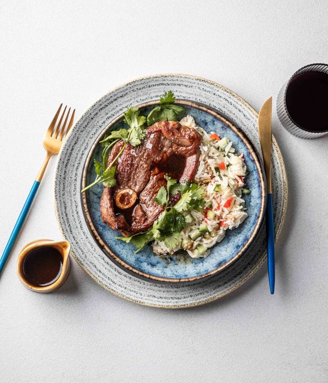 Photo of Sweet-sesame Lamb Chops & Rice Salad