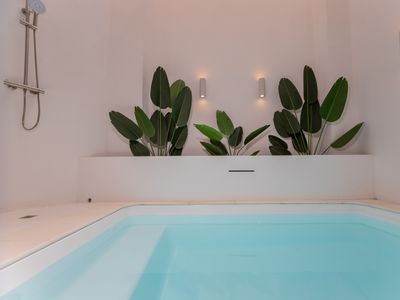 Casa mediterránea con piscina