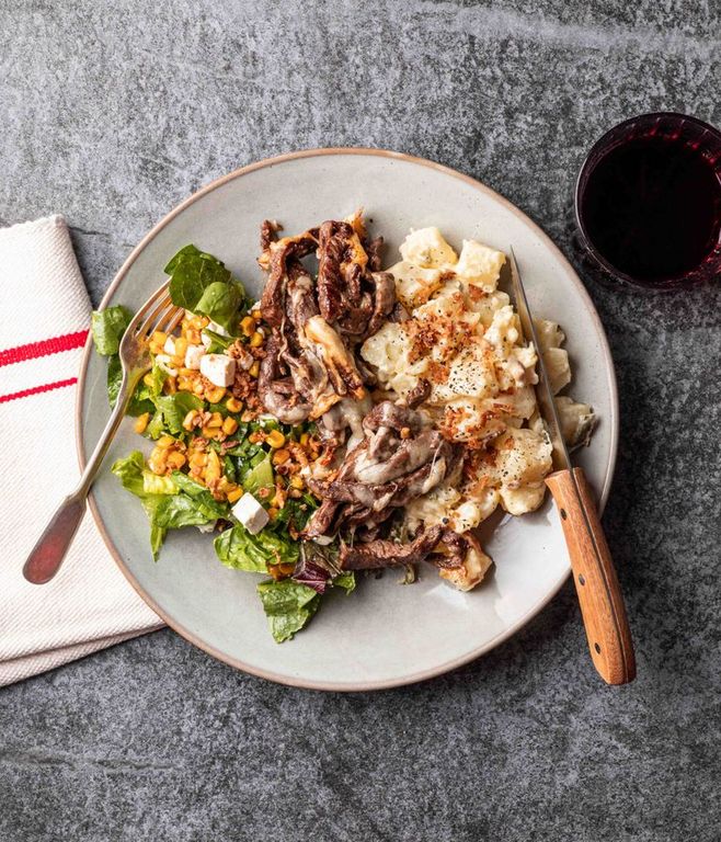 Photo of Jalapeño Potato Salad & Beef Strips
