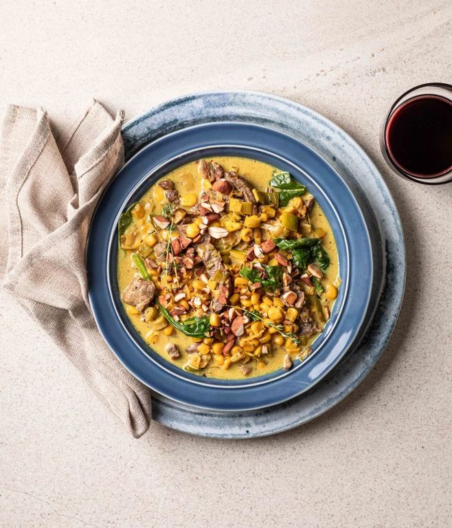 Photo of Beef & Creamy Corn Chowder