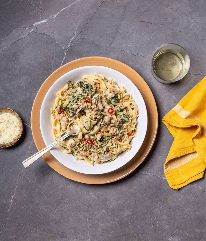 Photo of Mushroom & Spinach Tagliatelle