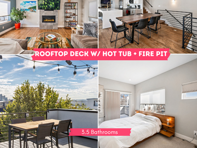 Luxury Home Downtown | Rooftop Deck | Hot Tub