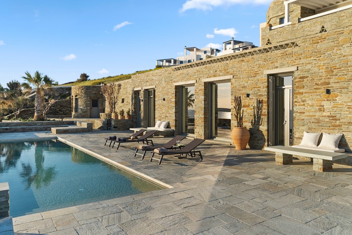 Beachfront Villa Thalassa w/ Infinity Pool | Batsi gallery image 3