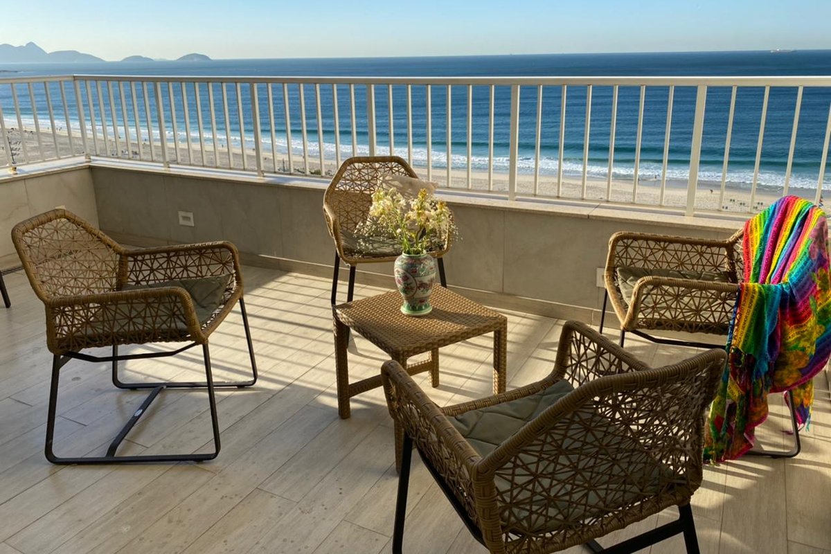 rooftop terrace facing the sea copacabana