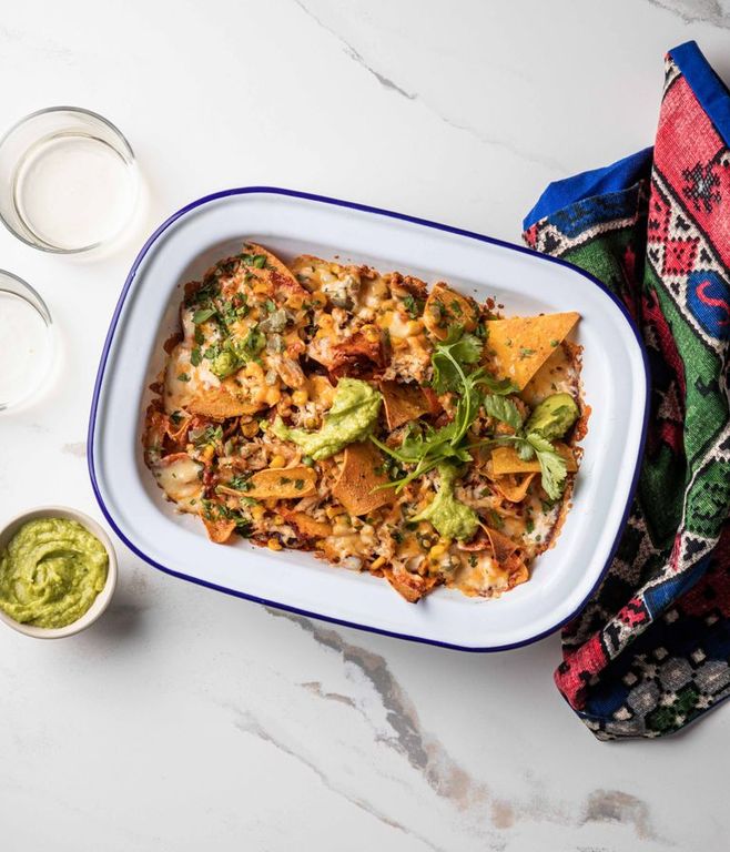 Photo of Cheesy Chicken & Corn Nachos