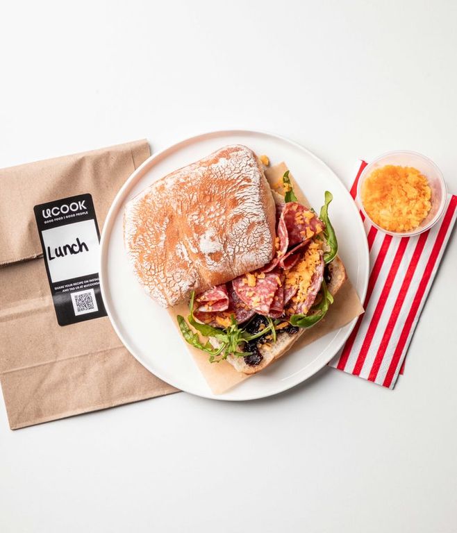 Photo of Salami & Olive Marmalade Sandwich
