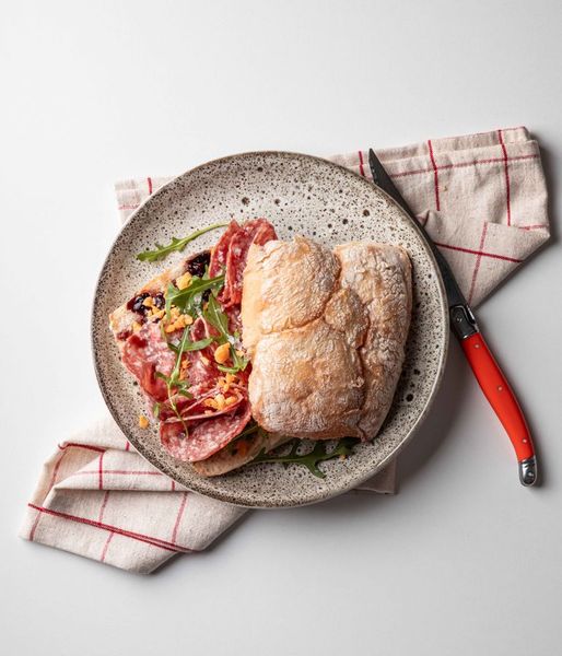 Photo of Salami & Olive Marmalade Sandwich