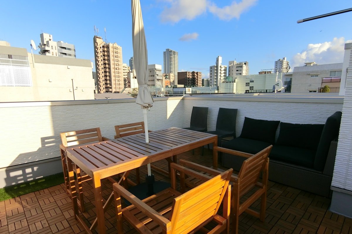 新築141㎡ 3階戸建１棟貸+屋上プライベートルーフテラス+駐車場付 広々5寝室一軒家（最大14名） gallery image 4