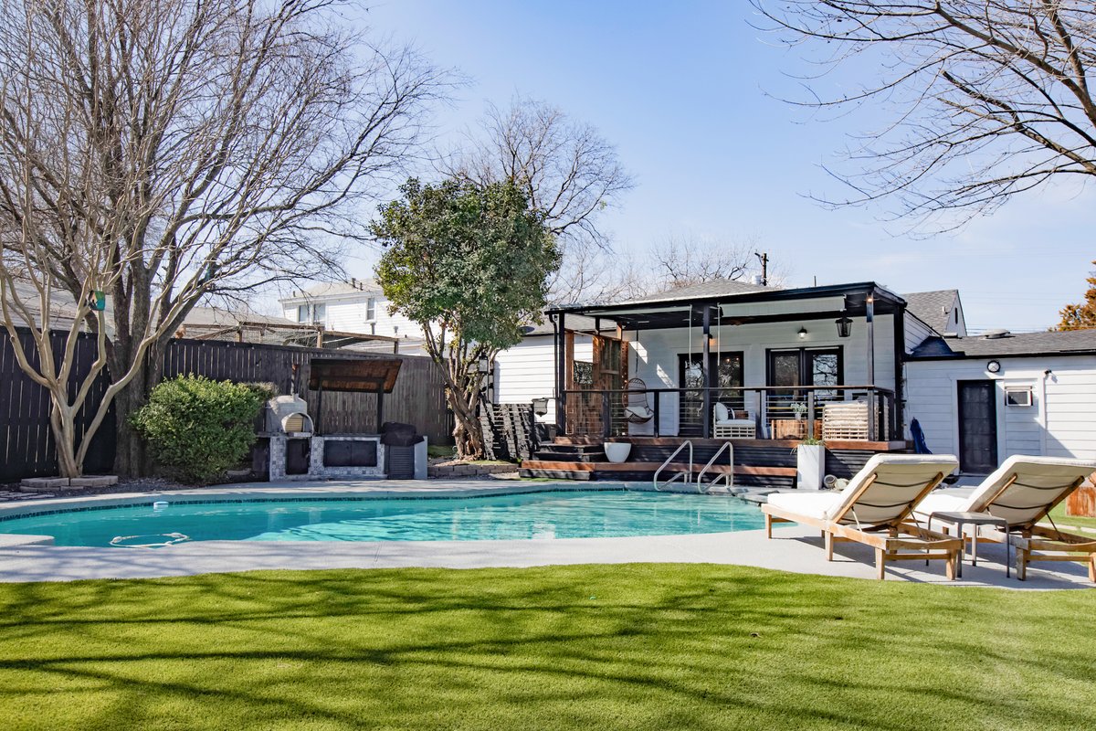 Upscale 3BR w/ Yard Games + Heated Pool + Hot Tub