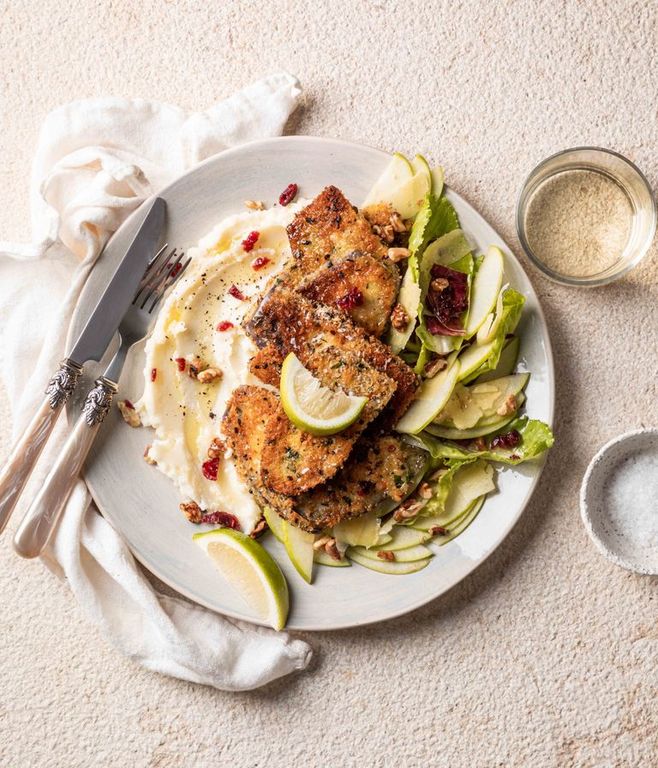 Photo of Crumbed Vegetarian Aubergine Schnitzel