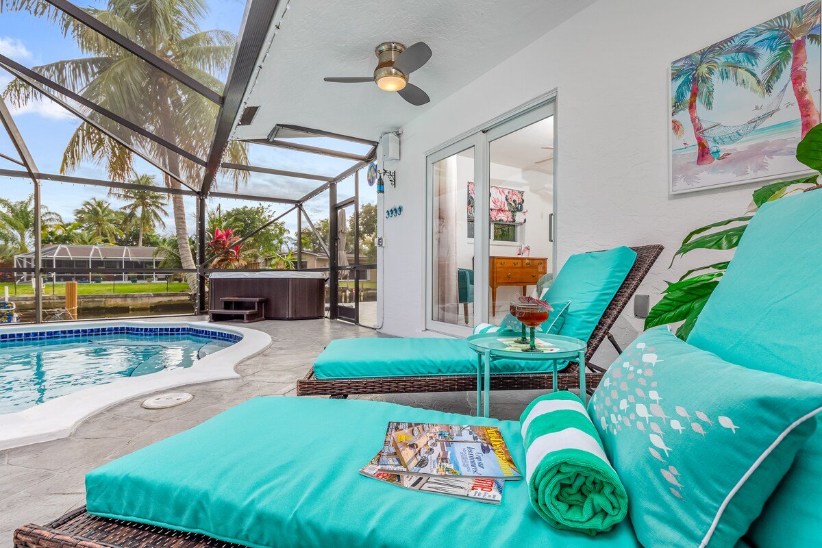 Canal Stay*Screened Heated Pool+Spa*KingBed*Kayaks gallery image 3