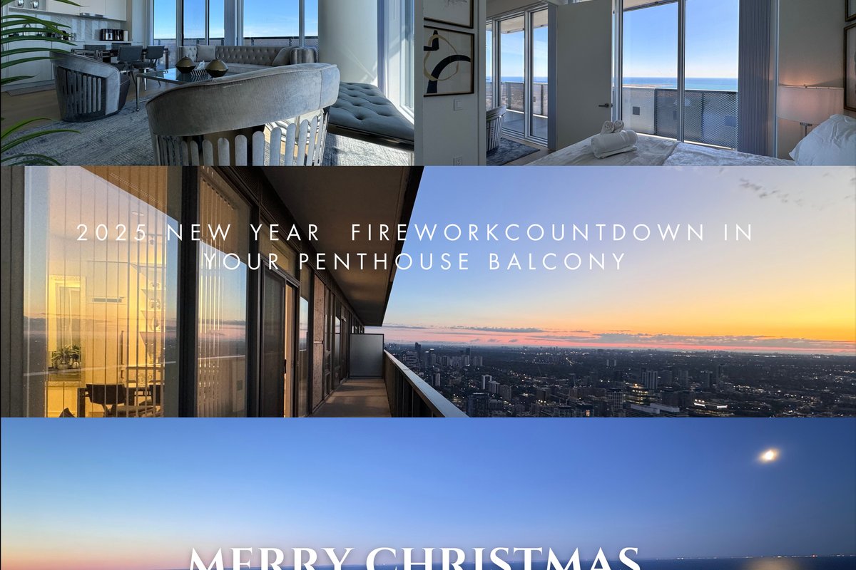 Toronto Executive 3 QueenBeds Panoramic Penthouse