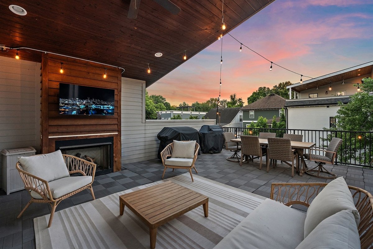 Modern East Nash Home w/ Golf Lounge & Patio gallery image 5