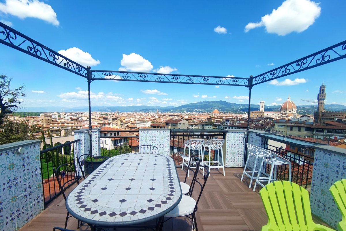 At the top faboulous terrace Florence