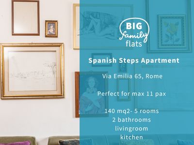 BigFamilyRome – Spanish Steps&Trevi / 5 rooms