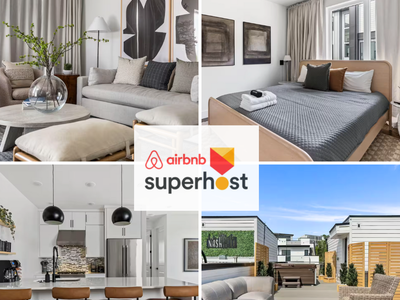 Luxe & Bright! W/ Rooftop Hot-tub & Skyline View!