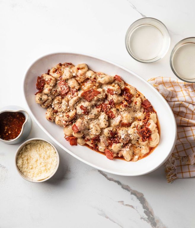 Photo of Chorizo Gnocchi & Chilli Dressing