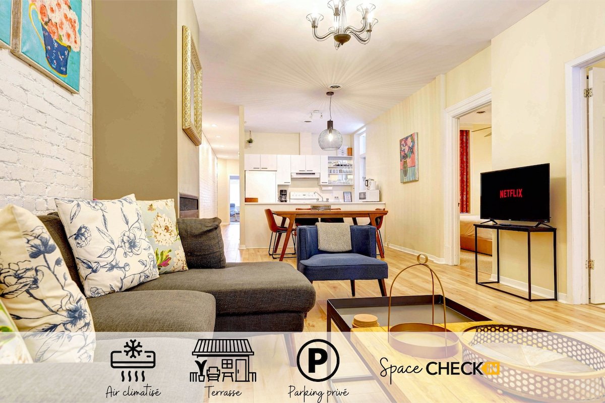 Le Grand MTL | Charmant | Terrasse | Parking | AC gallery image 2