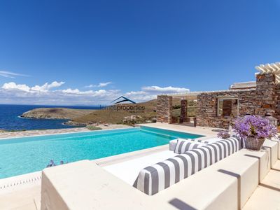 Luxurious stone villa with a swimming pool