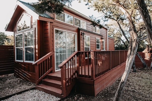 2 cabins together in tiny home resort with pool! gallery image 2