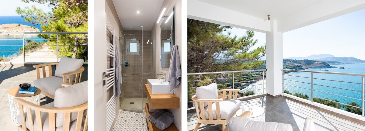 KEA, above the sea, superb views, near beach. gallery image 5