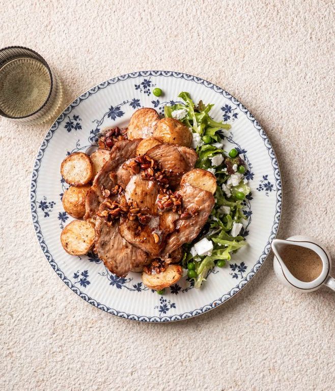 Photo of Pork Schnitzel & Roast Baby Potatoes