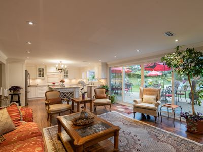 Unique house, Lower Level walkout to patio/pool.