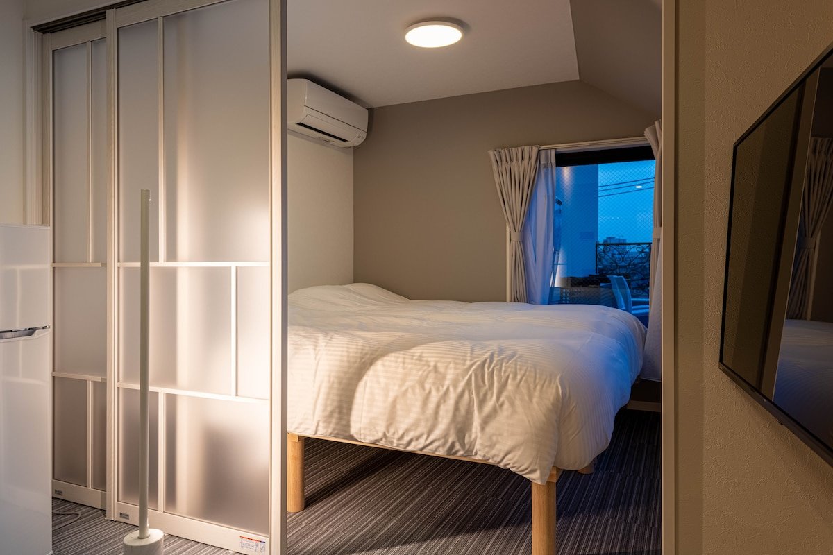 NEW/新築/4階/新宿/神楽坂/駅徒歩2分/2寝室/2バスルーム/2トイレ/最大5名/EV無し/E gallery image 4