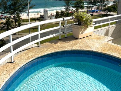 Cobertura frontal Mar Pé na Areia 4 quartos