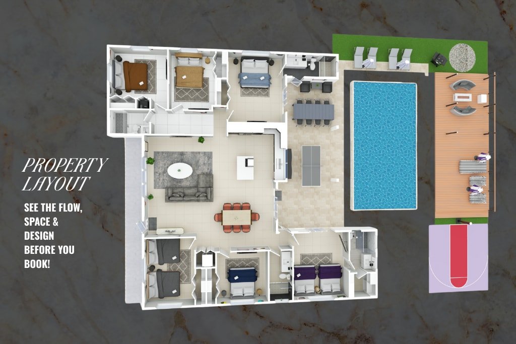 Villa Flora|Tropical Paradise Pool/Bkb Ct/PingPong gallery image 4