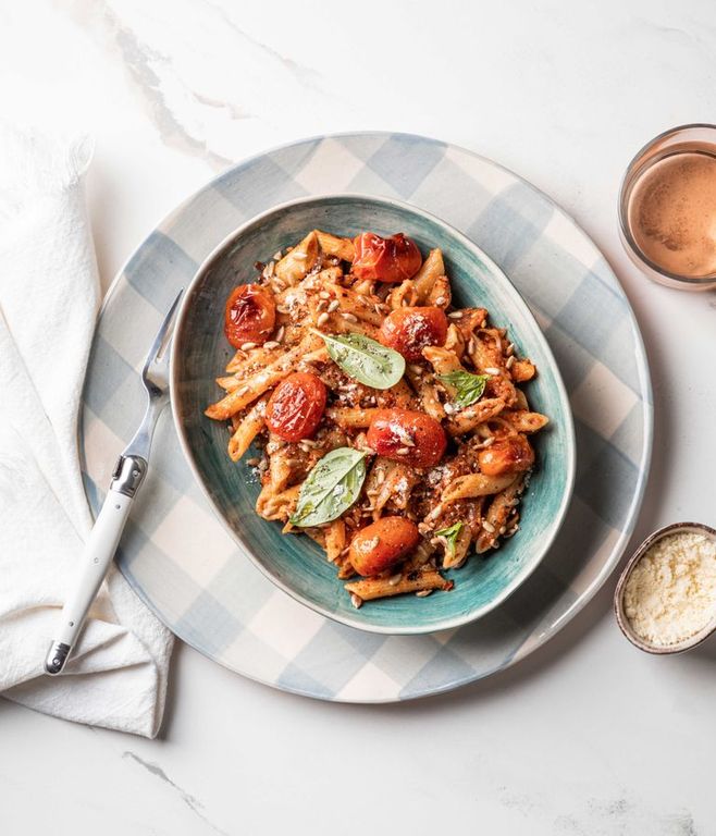 Photo of Red Pepper Pesto Pasta