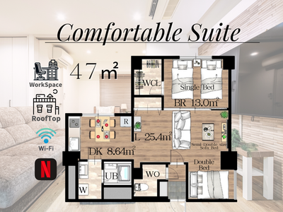 【NC SQUARE】6min to Shinjuku Sta.!Cozy&Spacious#202