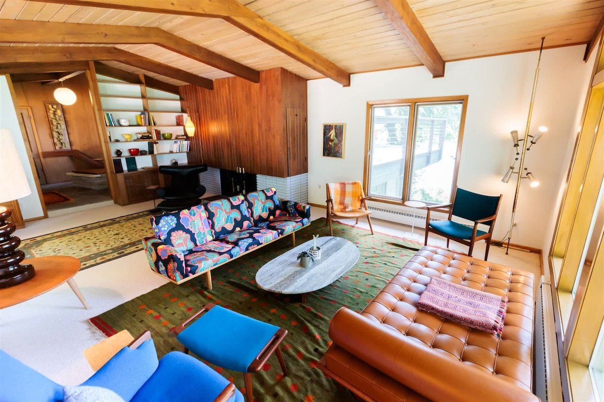 The Yellow Door | Mid-Century Lake Haven | Wayzata gallery image 3