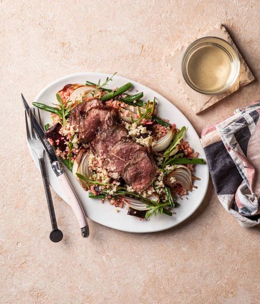 Photo of Couscous Veg Salad & Beef Sirloin