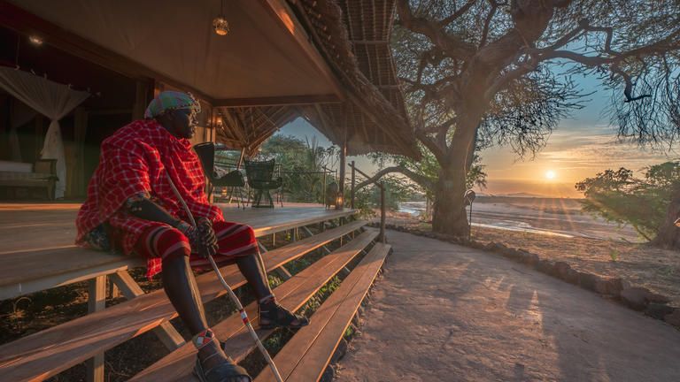 Deluxe Suite - view to the Ewaso Nyiro river
