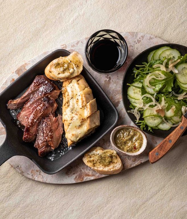 Photo of Chimichurri Garlic Bread & Beef Rump