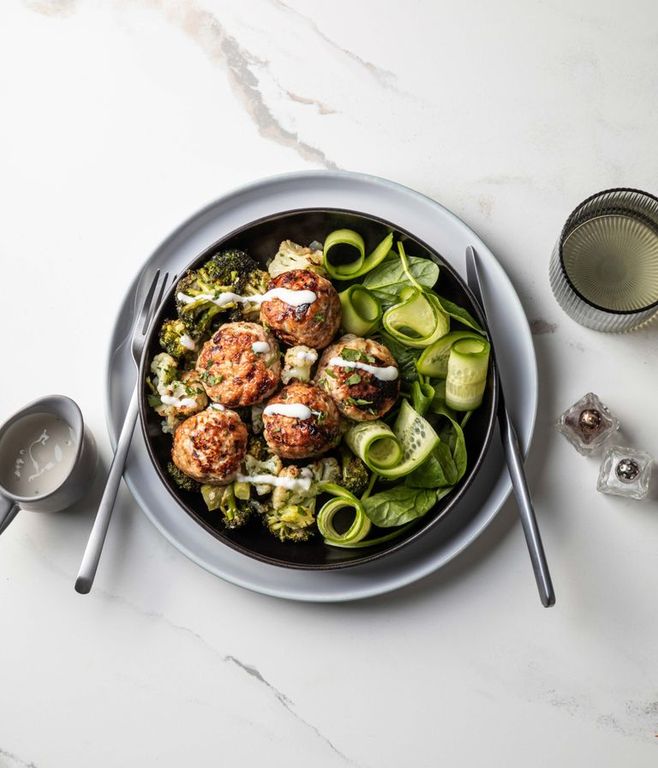 Photo of Charred Cauli & Chicken Meatballs