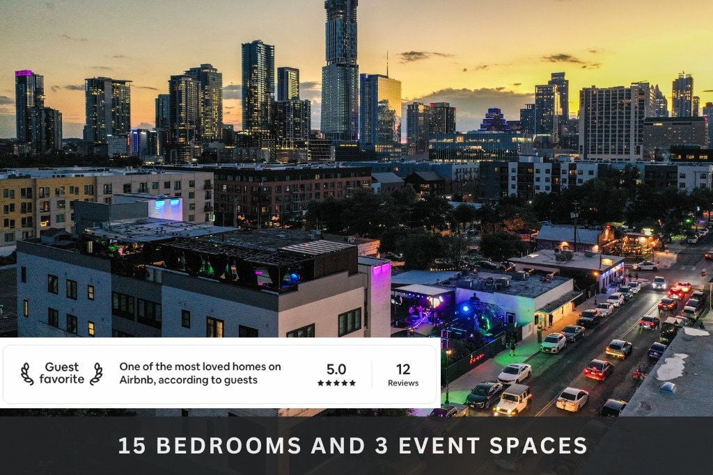 Inn Cahoots on 6th: 15 BR/39 Beds, Pool, Roofdeck gallery image 2