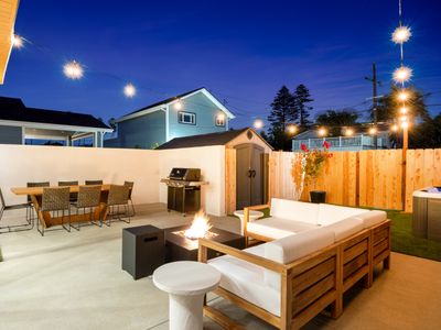 Large New Build | AC & Hot Tub | Walk to the Beach