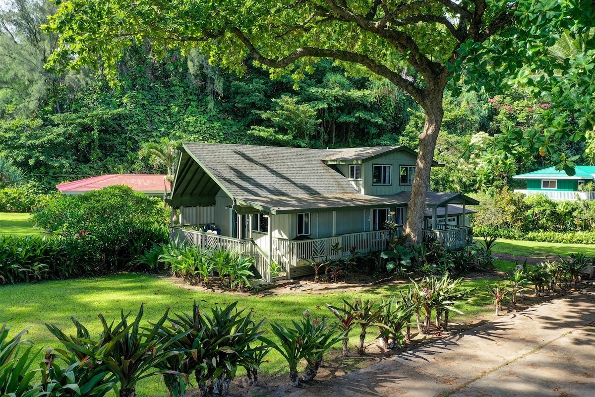 Oceanfront in Hanalei, Steps to Beach+A/C. TVR4206 gallery image 3