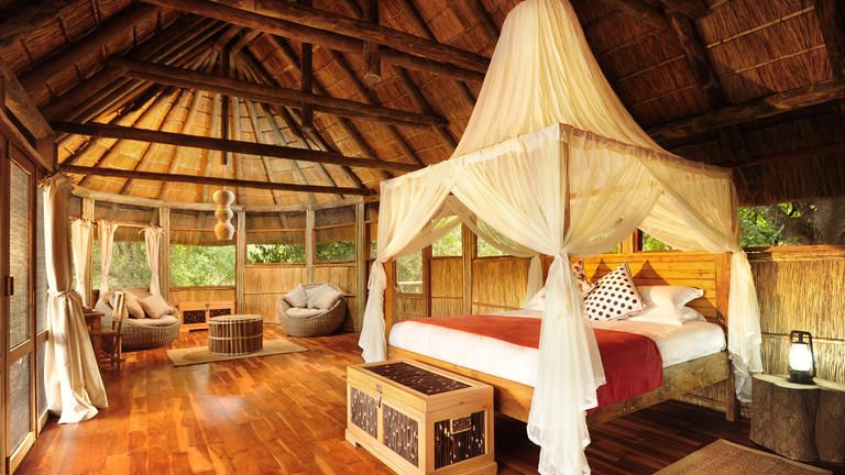 Bilimungwe Bushcamp Raised Thatched Rooms