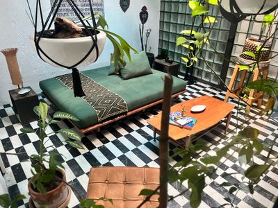 Gorgeous 1940s biblioteca turned private apartment